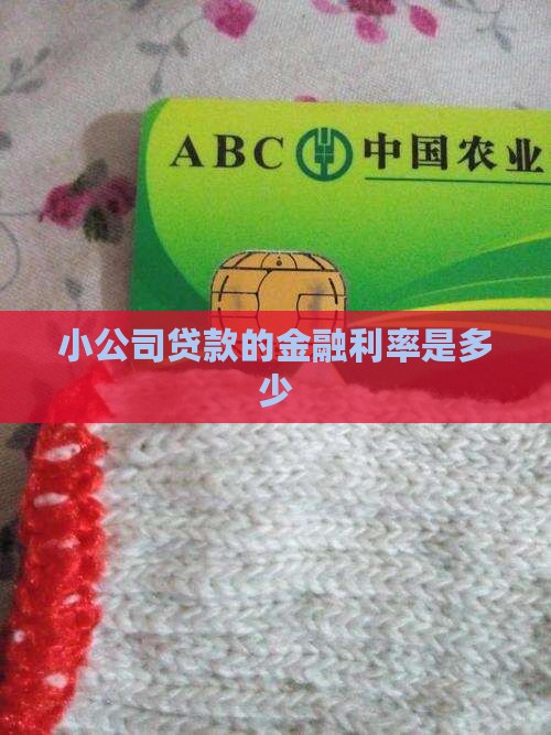 小公司金融贷款利率