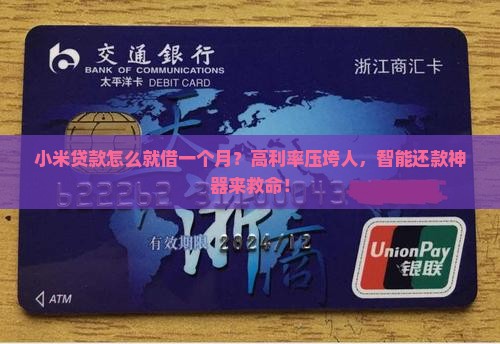 小米贷款怎么就借一个月
