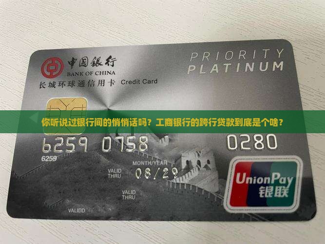 工商银行什么叫跨行贷款