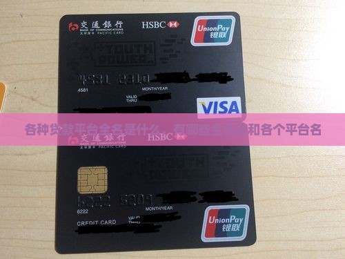 各种贷款平台全名