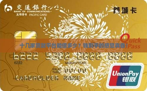 十几家贷款平台可以贷出多少钱