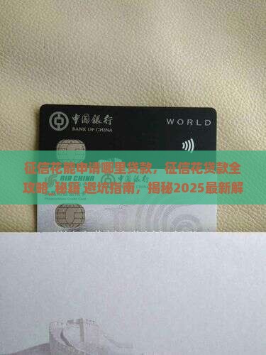 征信花能申请哪里贷款