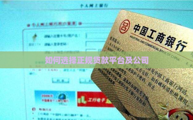 如何选择正规贷款平台