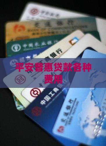 平安普惠贷款各种费用