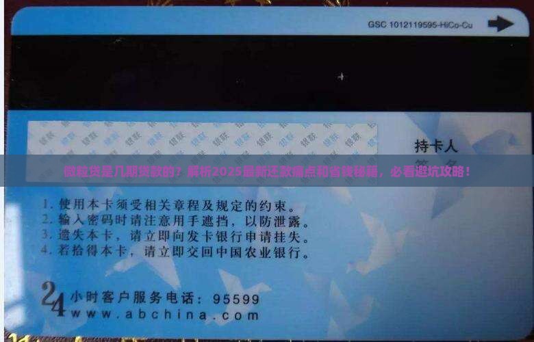 微粒贷是几期贷款的