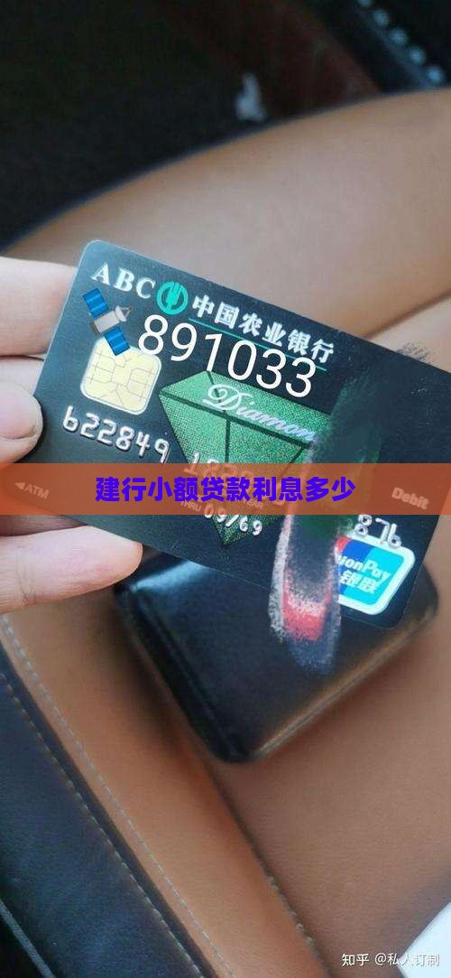 建设信用卡小额贷款利息