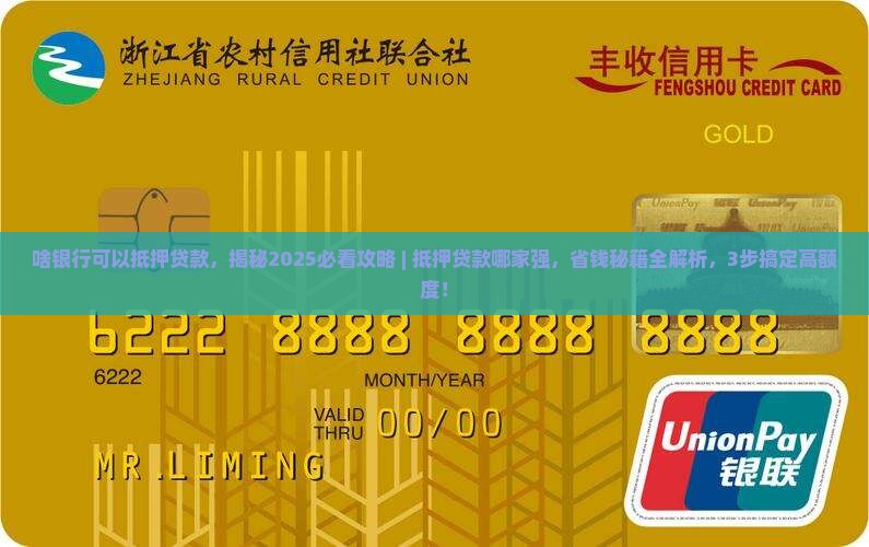 啥银行可以抵押贷款