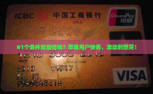 只用苹果手机就能贷款