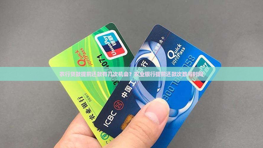 农行贷款提前还款有几次机会