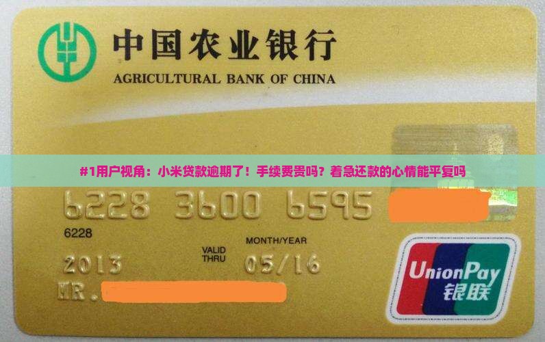 小米贷款逾期手续费高吗