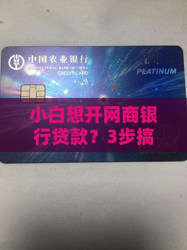 如何开网商银行贷款