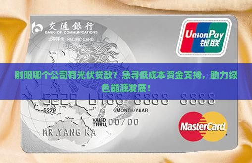 射阳哪个公司有光伏贷款