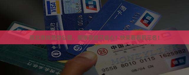 北京做贷款的公司排名