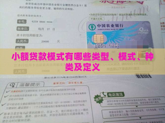 小额贷款模式有哪些