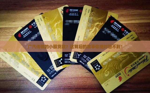 广汽传祺公司小额贷款