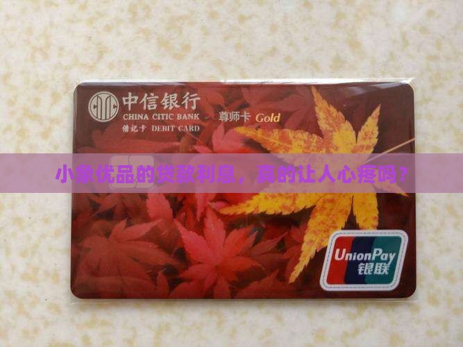 小象优品的贷款利息高吗