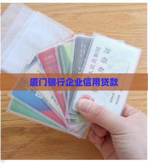 厦门银行企业信用贷款