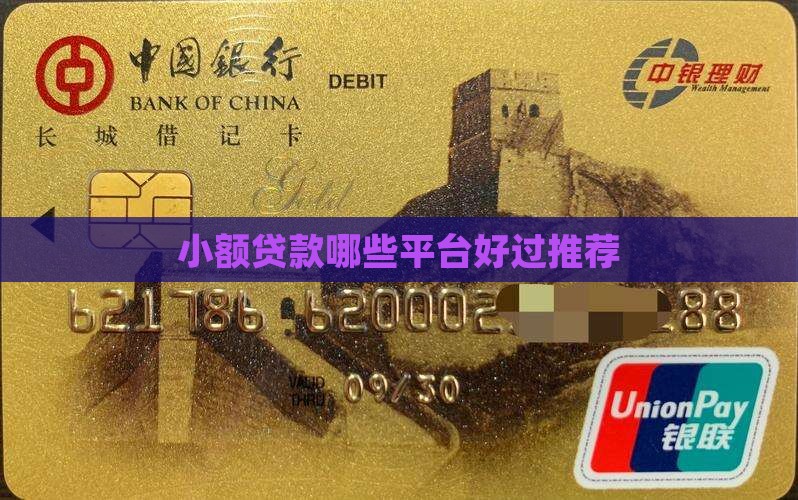 小额贷款哪些好过