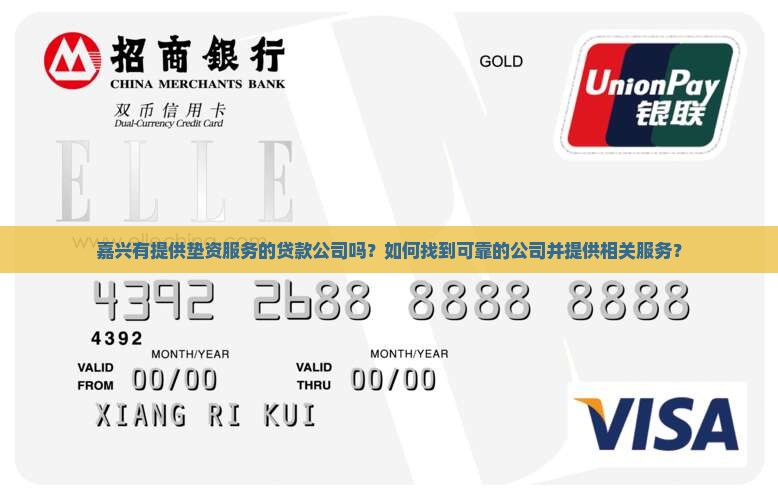 嘉兴有垫资贷款的公司吗