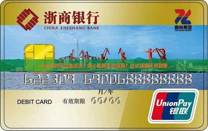 小米贷款可以推迟还