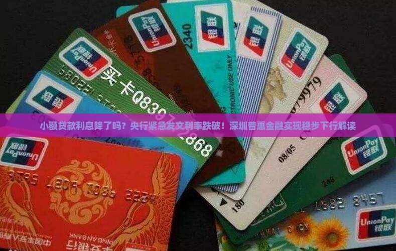 小额贷款利息降了吗