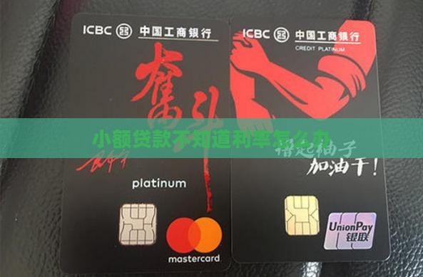 小额贷款不知道利率