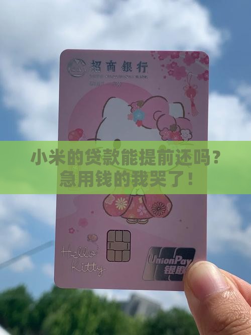 小米的贷款可以提前还吗