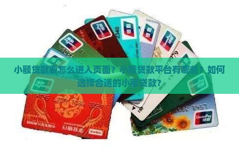 小额贷款要怎么进入页面