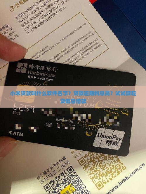 小米贷款叫什么软件名字