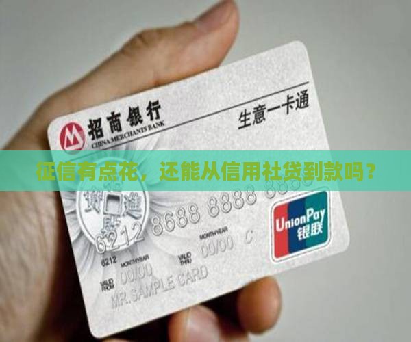征信花能去信用社贷款吗