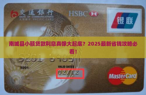 南城县小额贷款利息