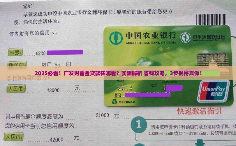 广发财智金贷款在哪看