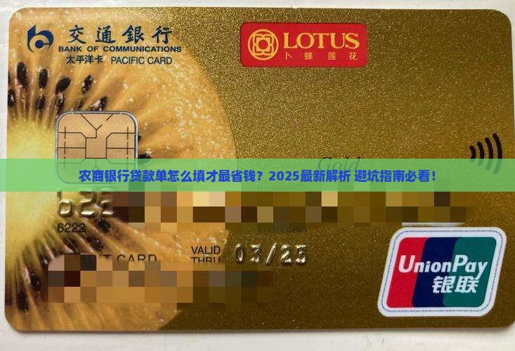 农商银行贷款单
