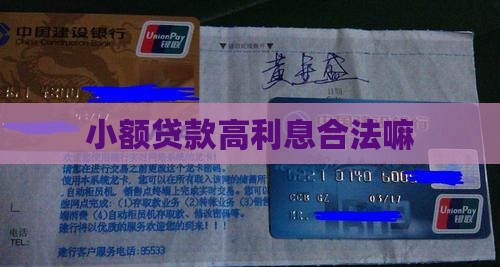 小额贷款高利息合法嘛