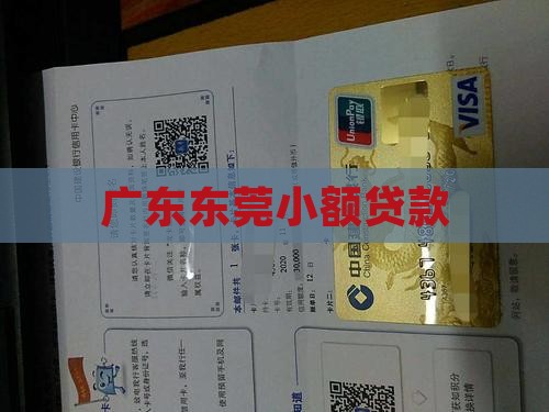 广东东莞小额贷款