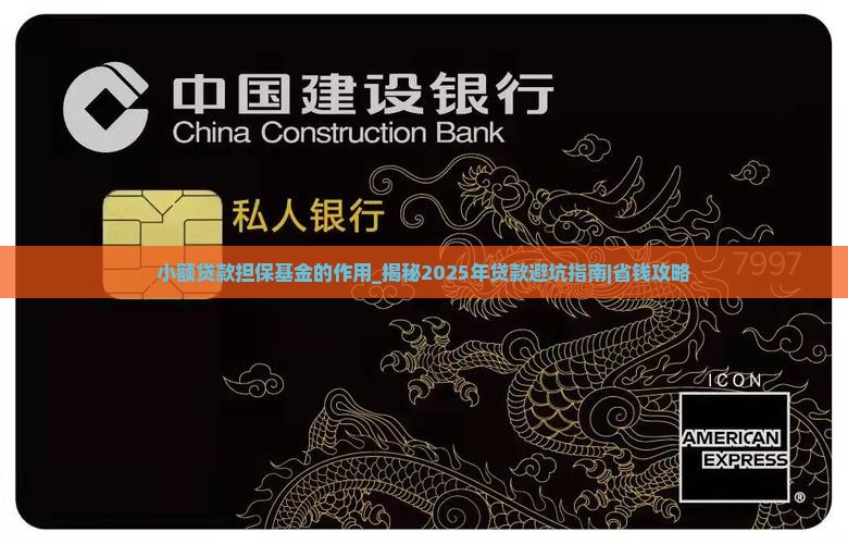 小额贷款担保基金的作用