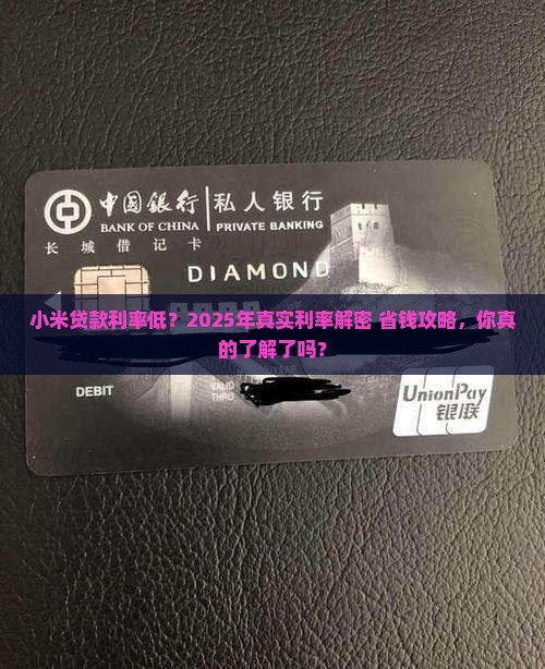 小米贷款利率低