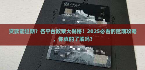 各平台贷款延期政策