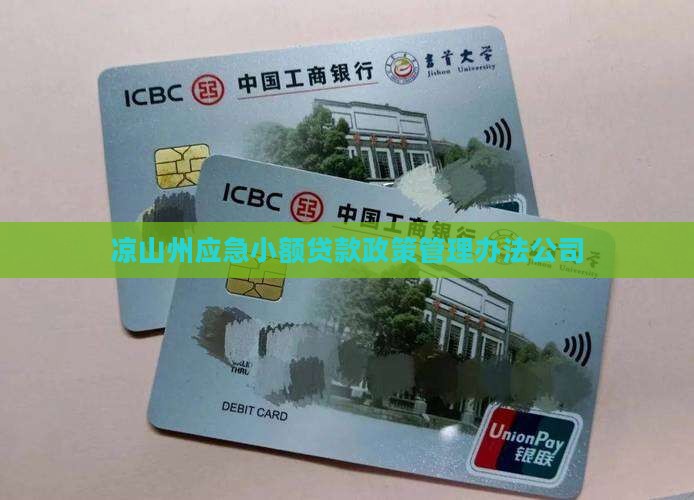 凉山州应急小额贷款