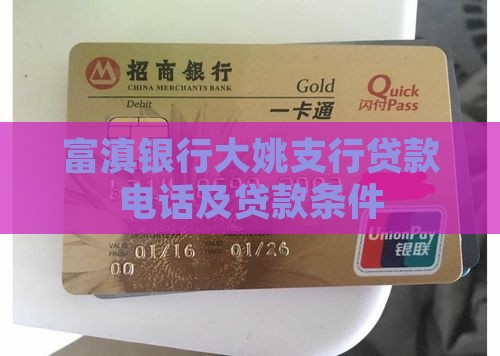 富滇银行大姚支行贷款