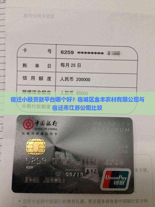 宿迁小额贷款平台哪个好