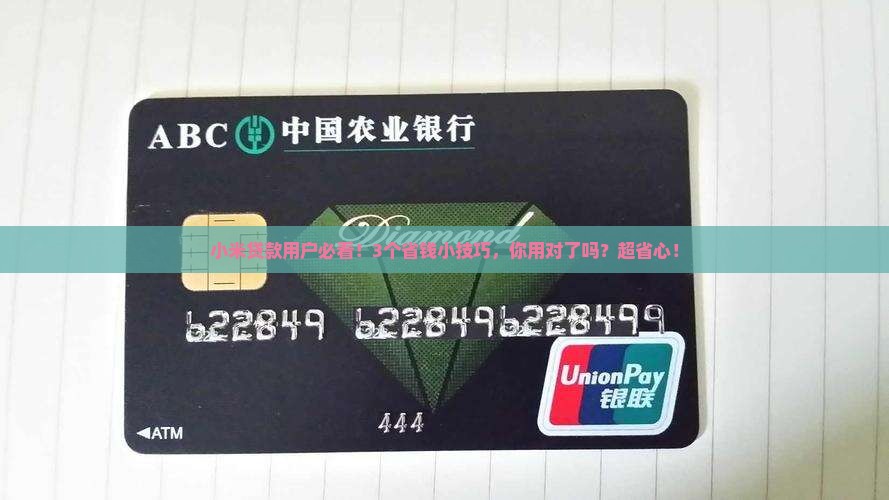 小米贷款分享