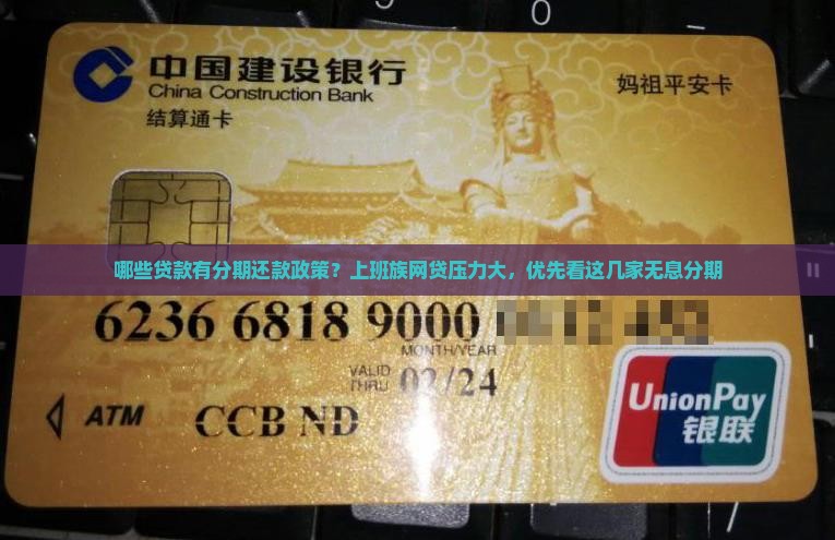 哪些贷款有分期还款政策