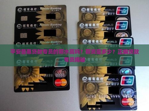 平安普惠贷款专员的薪水