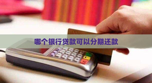 哪个银行贷款分期还款