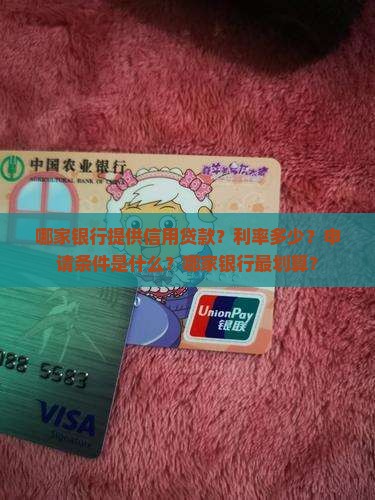 哪家银行能信用贷款利率