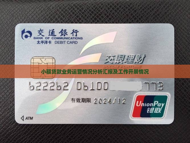 小额贷款业务运营情况