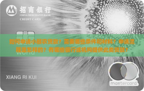 小额农贷款怎么贷