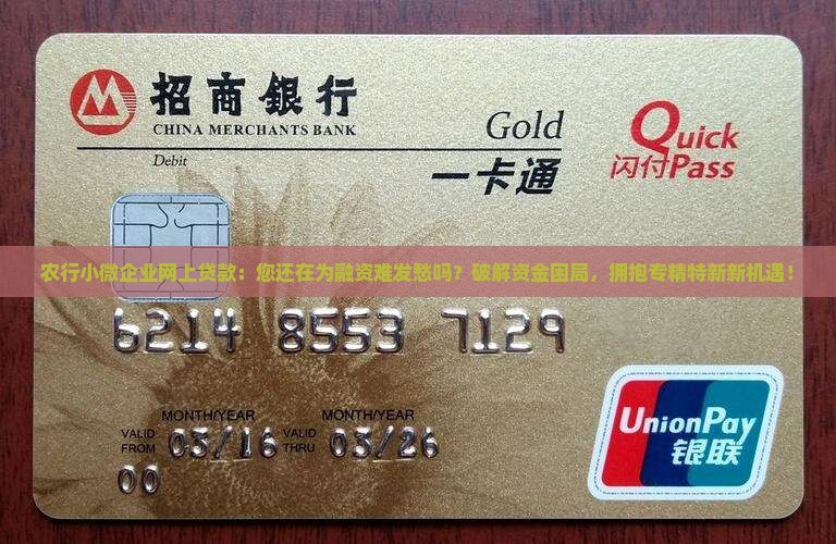 农行小微企业网上贷款