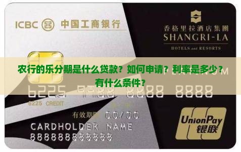 农行的乐分期是什么贷款